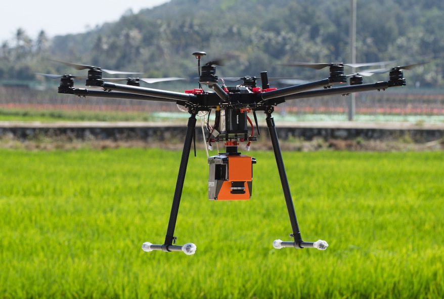 Ecodrone? 一體式高光譜-紅外熱成像無人機遙感系統